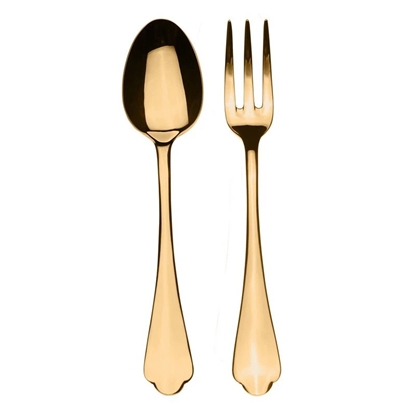 Picture of Mepra Dolce Vita 2-Piece Serving Set - Gold