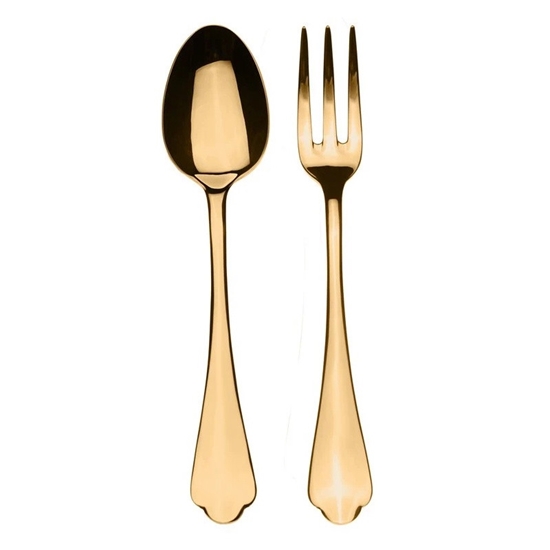 Picture of Mepra Dolce Vita 2-Piece Serving Set - Gold
