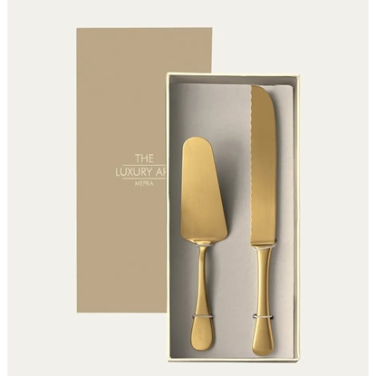 Picture of Mepra Brescia 2-Piece Cake Set - Ice Gold