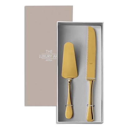 Picture of Mepra Brescia 2-Piece Cake Set - Gold