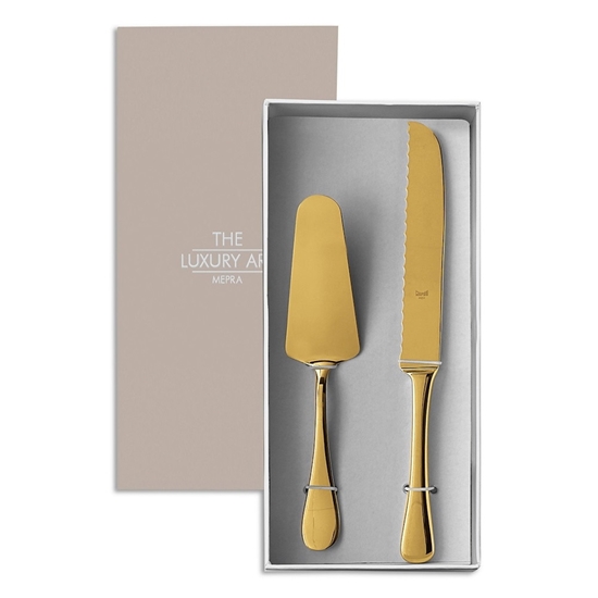 Picture of Mepra Brescia 2-Piece Cake Set - Gold