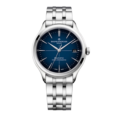 Picture of Baume & Mercier Clifton 40mm Auto Watch with Blue Dial