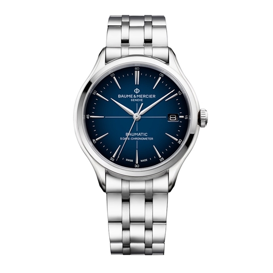 Picture of Baume & Mercier Clifton 40mm Auto Watch with Blue Dial