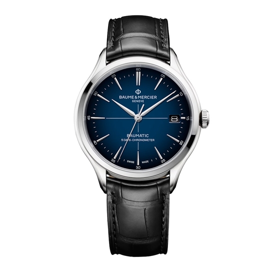 Picture of Baume & Mercier Clifton 40mm Auto Watch with Blk Leather Strap