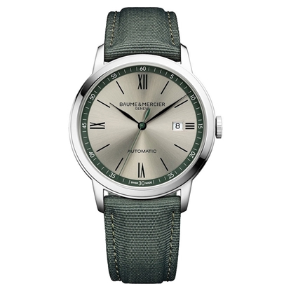 Picture of Baume & Mercier Classima 42mm Automatic Watch with Green Strap