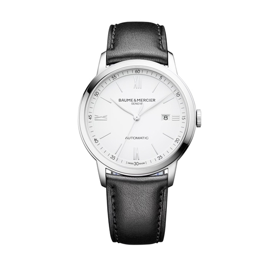 Picture of Baume & Mercier Classima 42mm Auto Watch Black Leather Strap