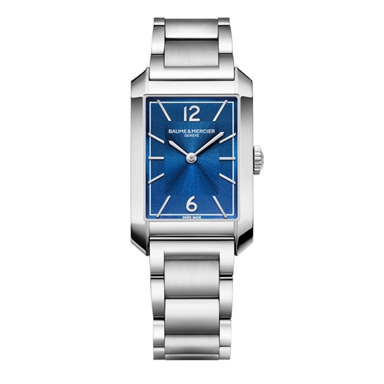 Picture of Baume & Mercier Hampton Quartz Watch with Blue Dial