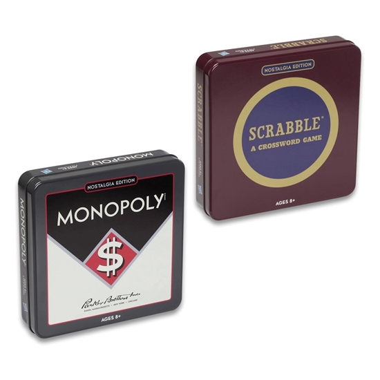 Picture of WS Game Company Scrabble & Monopoly Nostalgia Tins