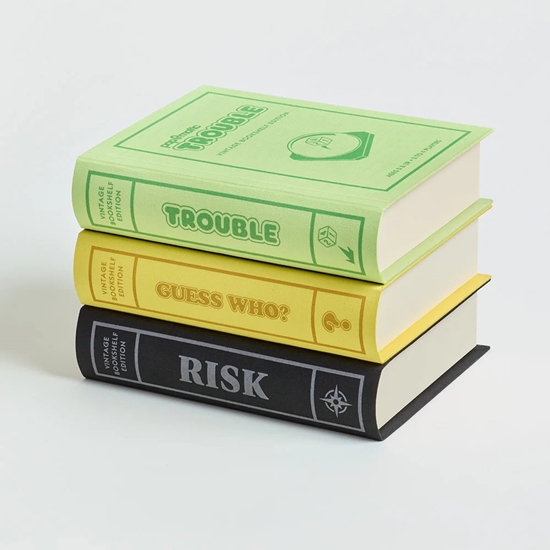 Picture of WS Game Co. Vintage Bookshelf Games - Guess Who?/Risk/Trouble