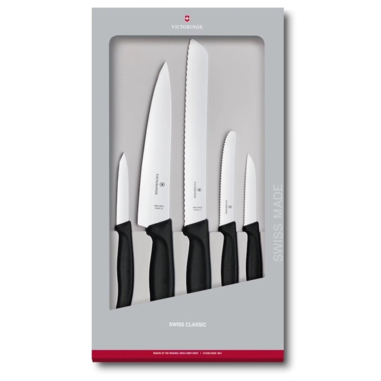 Picture of Victorinox 5-Piece Classic Kitchen Knife Set - Black