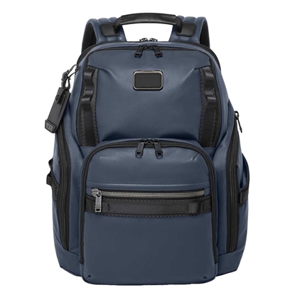 Picture of Tumi Alpha Bravo Search Backpack - Navy Coated Canvas