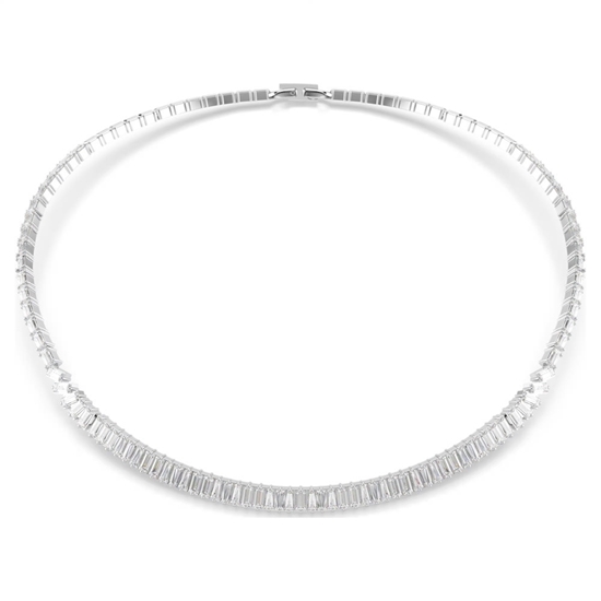 Picture of Swarovski Matrix Necklace Baguette Cut - Rhodium