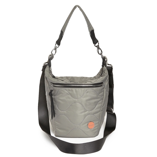 Picture of shortyLOVE Marcel Quilted Crossbody Bucket Bag - Milky Grey