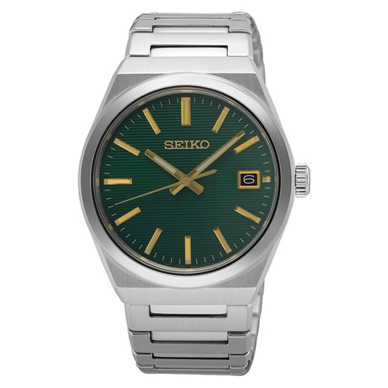 Picture of Seiko Essentials Men's Stainless Steel Watch with Green Dial