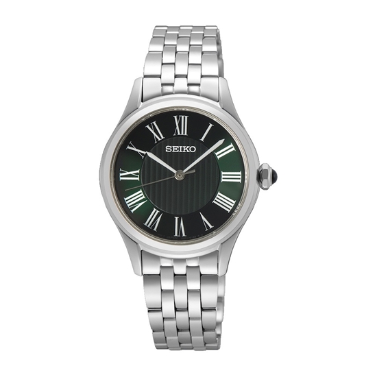 Picture of Seiko Ladies' Essentials Stainless Steel Watch with Green Dial