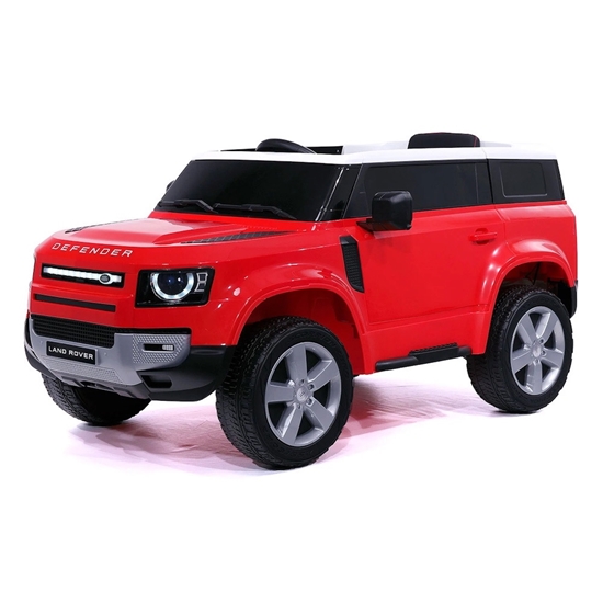 Picture of Moderno Land Rover Defender 12V Kids Ride-On Car w/Remote-Red