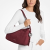 Picture of Michael Kors Nolita Medium Nubuck Shoulder Bag - Oxblood