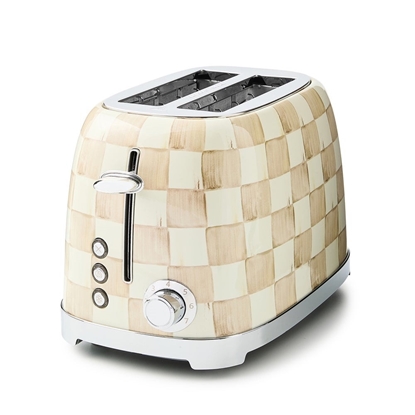 Picture of MacKenzie-Childs Mocha Check 2-Slice Toaster