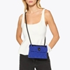 Picture of Kurt Geiger Leather Mini Kensington - Blue Suede/Leather