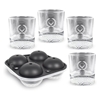 Picture of Izzo Golf Ball Rocks Glass & Cube Set