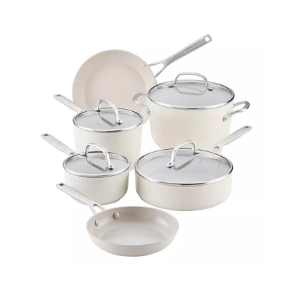 Picture of KitchenAid 10PC Hard-Anodized Ceramic Cookware Set