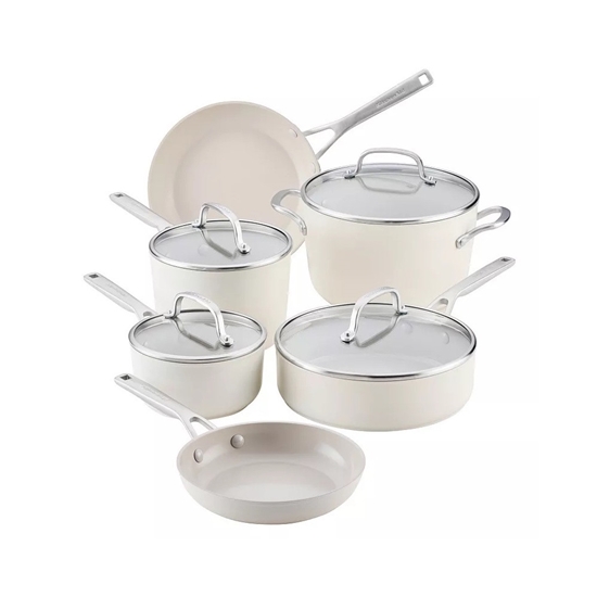 Picture of KitchenAid 10PC Hard-Anodized Ceramic Cookware Set