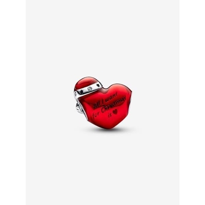 Picture of Pandora® Metallic Red Christmas Heart Charm