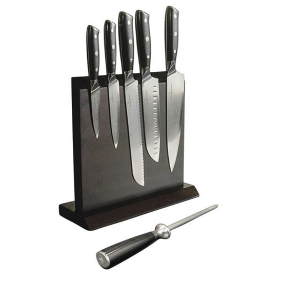 Picture of Hell's Kitchen™ 7-Piece Damascus Steel Knife Set
