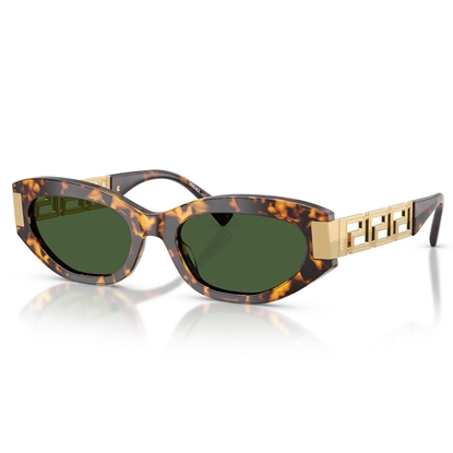 Picture of Versace Brown Tortoise Sunglasses with Dark Grey Lens