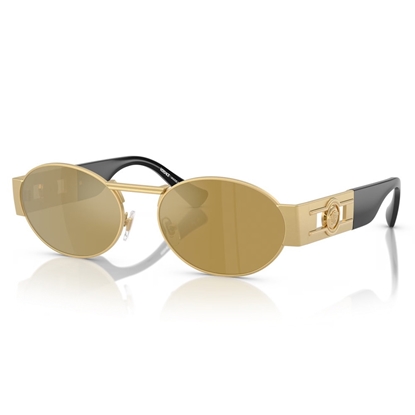Picture of Versace Gold Sunglasses with Brown/Gold Mirror Lens