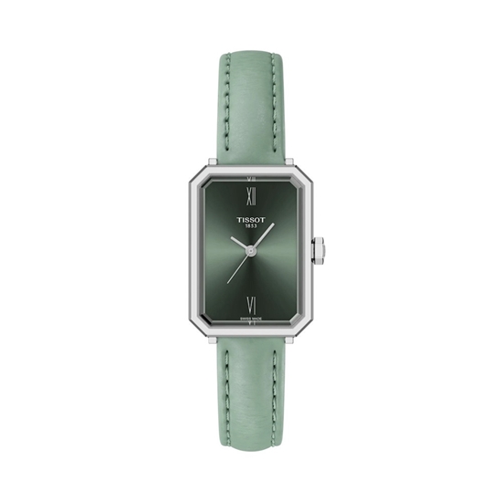 Picture of Tissot SRV 30mm Stainless Steel Watch with Green Leather Strap