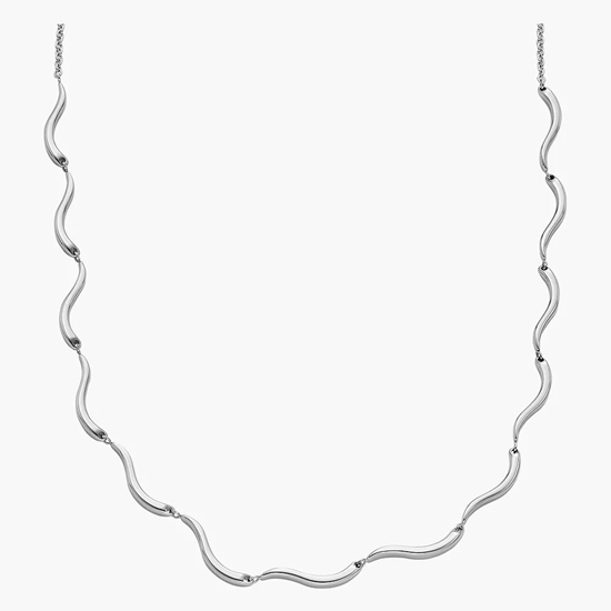 Picture of Skagen Kariana Waves Stainless Steel Chain Necklace - Silver
