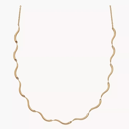 Picture of Skagen Kariana Waves Stainless Steel Chain Necklace - Gold