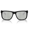 Picture of Ray-Ban Justin Classic Sunglass-Matte Blk/Grn Mirror Slv Polar