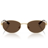 Picture of Ray-Ban RB3774D Sunglasses - Arista Gold Frame/Dark Brown Lens