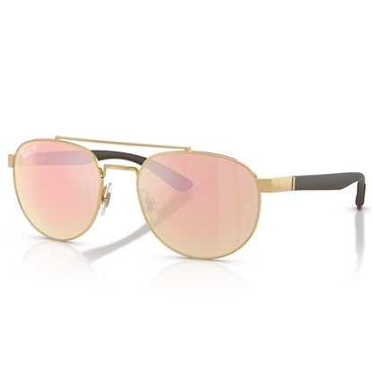 Picture of Ray-Ban Chromance Liteforce Polarized-Gold w/ Orng/Pink Mirror