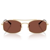 Picture of Ray-Ban RB3719 Sunglasses - Arista Gold Frame/Red Lens