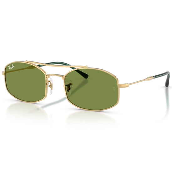 Picture of Ray-Ban RB3719 Sunglasses - Arista Gold Frame/Green Lens