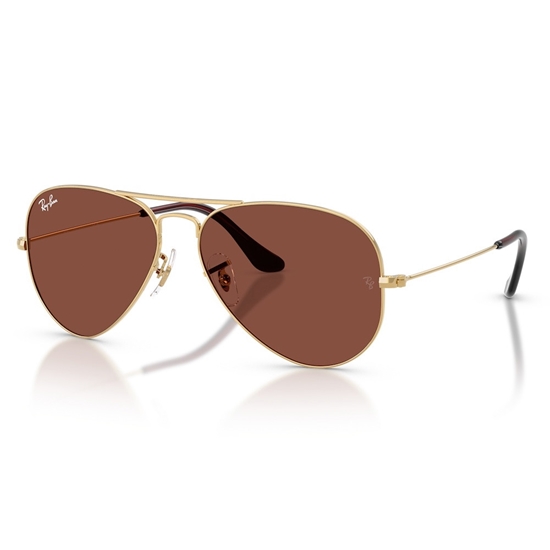 Picture of Ray-Ban Aviator Large Metal Sunglasses - Arista Gold/Red Lens