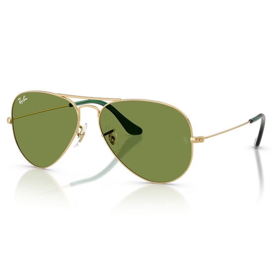 Picture of Ray-Ban Aviator Large Metal Sunglass- Arista Gold/Green Lens
