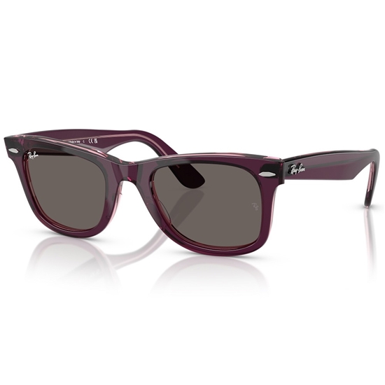 Picture of Ray-Ban Original Wayfarers- Violet Transparent Pink/Dark Grey