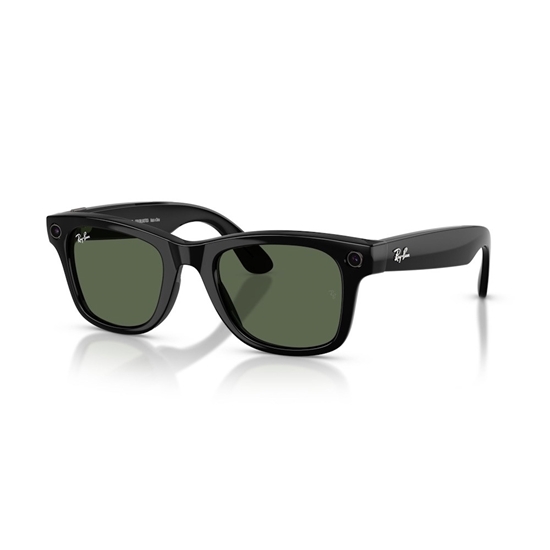 Picture of Ray-Ban Meta Wayfarer Smart Glasses (Gen 2)-Black/G-15 Green