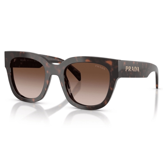 Picture of Prada Root Tortoise Frame Sunglasses with Brown Gradient Lens