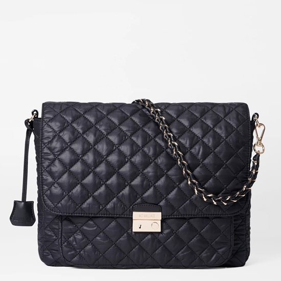 Picture of MZ Wallace Large Crosby Lock Crossbody - Black