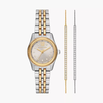 Picture of Michael Kors Lexington Pave Watch & Slider Bracelet Gift Set