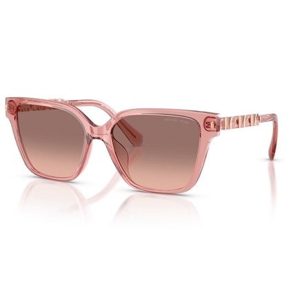 Picture of Michael Kors Piedmont Sunglasses- Pink Transp/Pink/Brown Grdnt