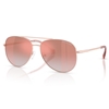 Picture of Michael Kors Perledo Sunglass - Rose Gold/Pink Gradient Mirror