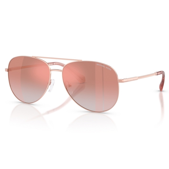 Picture of Michael Kors Perledo Sunglass - Rose Gold/Pink Gradient Mirror