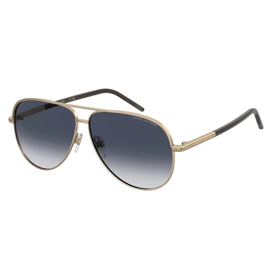 Picture of Marc Jacobs Gold Frame Sunglasses with Blue Shade Lenses