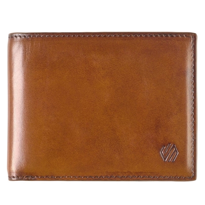 Picture of Johnston & Murphy Hudson Burnished Billfold Wallet - Brown